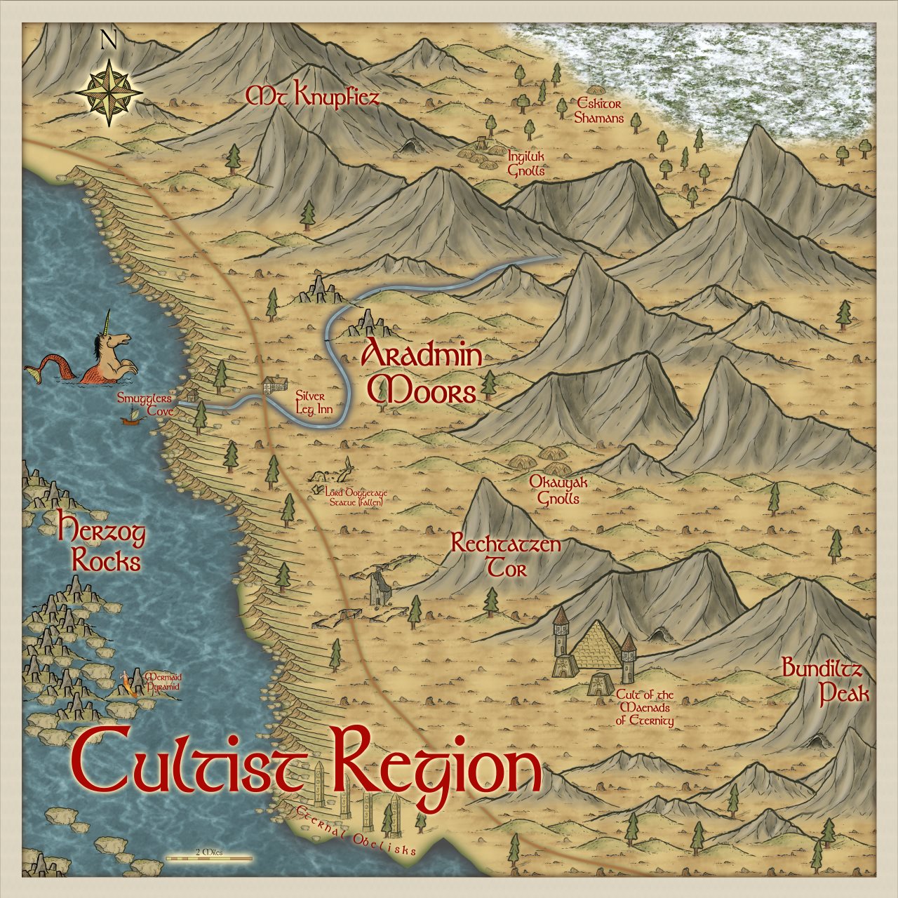 Nibirum Map: Cultist region by Quenten Walker